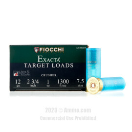 Image of Fiocchi Crusher 12 Gauge Ammo - 250 Rounds of 2-3/4" 1 oz. #7-1/2 Shot Ammunition