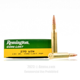 Image of Remington 270 Win Ammo - 20 Rounds of 130 Grain PSP Ammunition