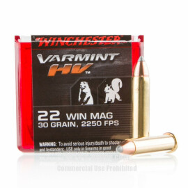 Image of Winchester Varmint 22 WMR Ammo - 50 Rounds of 30 Grain V-MAX Ammunition