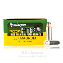 Image of Remington HTP 357 Magnum Ammo - 20 Rounds of 110 Grain SJHP Ammunition