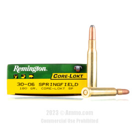 Image of Remington 30-06 Ammo - 20 Rounds of 180 Grain SP Ammunition