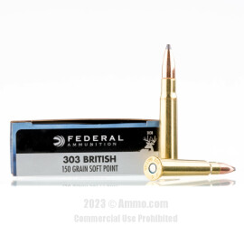 Image of Federal 303 British Ammo - 20 Rounds of 150 Grain SP Ammunition