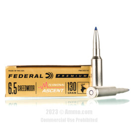 Image of Federal 6.5 Creedmoor Ammo - 20 Rounds of 130 Grain Terminal Ascent Ammunition