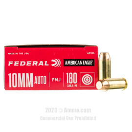 Image of Federal 10mm Ammo - 50 Rounds of 180 Grain FMJ Ammunition