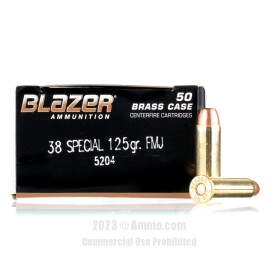 Image of Blazer 38 Special Ammo - 50 Rounds of 125 Grain FMJ Ammunition
