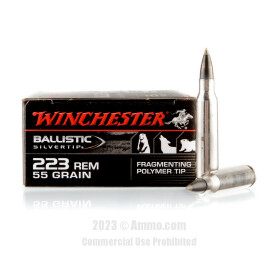 Image of Winchester 223 Rem Ammo - 20 Rounds of 55 Grain Polymer Tipped Ammunition