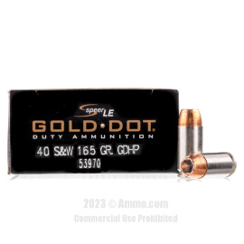 Image of Speer 40 cal Ammo - 50 Rounds of 165 Grain JHP Ammunition