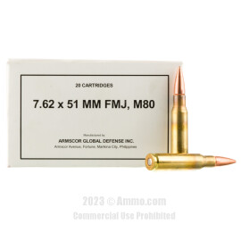 Image of Armscor 7.62x51 Ammo - 200 Rounds of 147 Grain FMJ M80 Ammunition