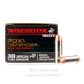 Image of Winchester 38 Special Ammo - 20 Rounds of 130 Grain JHP Ammunition