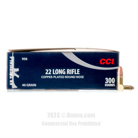 Image of CCI AR Tactical 22 LR Ammo - 3000 Rounds of 40 Grain CPRN Ammunition