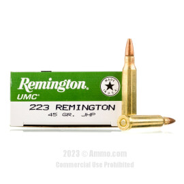 Image of Remington 223 Rem Ammo - 200 Rounds of 45 Grain JHP Ammunition