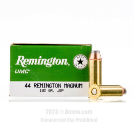 Image of Remington UMC 44 Magnum Ammo - 50 Rounds of 180 Grain JSP Ammunition