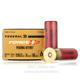 Image of Federal Force X2 12 Gauge Ammo - 10 Rounds of 00 Buck Ammunition