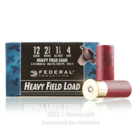 Image of Federal 12 ga Ammo - 250 Rounds of #4 Shot (Lead) Ammunition