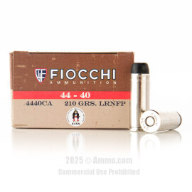 Image of Fiocchi 44-40 Win Ammo - 50 Rounds of 210 Grain LRN Ammunition