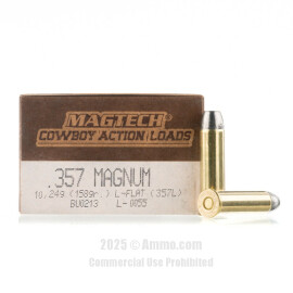 Image of Magtech 357 Magnum Ammo - 50 Rounds of 158 Grain LFN Ammunition
