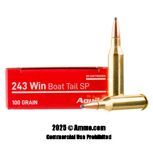 20 Rounds Of 243 Win Rifle Ammo From Aguila
