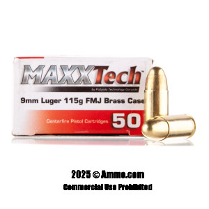 9mm Ammo From MaxxTech For Sale