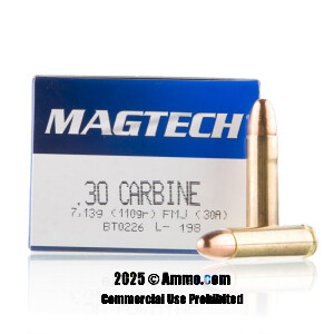 30 Carbine Rifle Ammo From Magtech For Sale