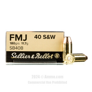 1000 Rounds Of 40 Cal Ammo From Sellier and Bellot