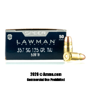50 Rounds Of 357 Sig Handgun Ammo From Speer