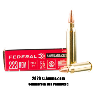 Discount Federal 223  55 Grain Rifle Ammunition
