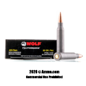 Discount Wolf 223  55 Grain Rifle Ammunition