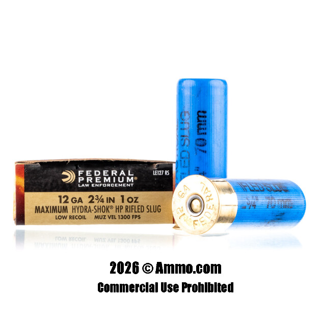 Federal Rifle Slug Federal Hydra-Shok 12 Gauge Slug Review: Bad Guys Beware