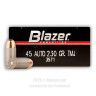 Click To Purchase This 45 ACP Blazer Ammunition