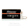 Click To Purchase This 40 Cal Blazer Ammunition