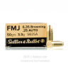 Click To Purchase This 25 ACP Sellier and Bellot Ammunition