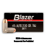 Click To Purchase This 45 ACP Blazer Ammunition