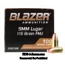 Click To Purchase This 9mm Blazer Brass Ammunition