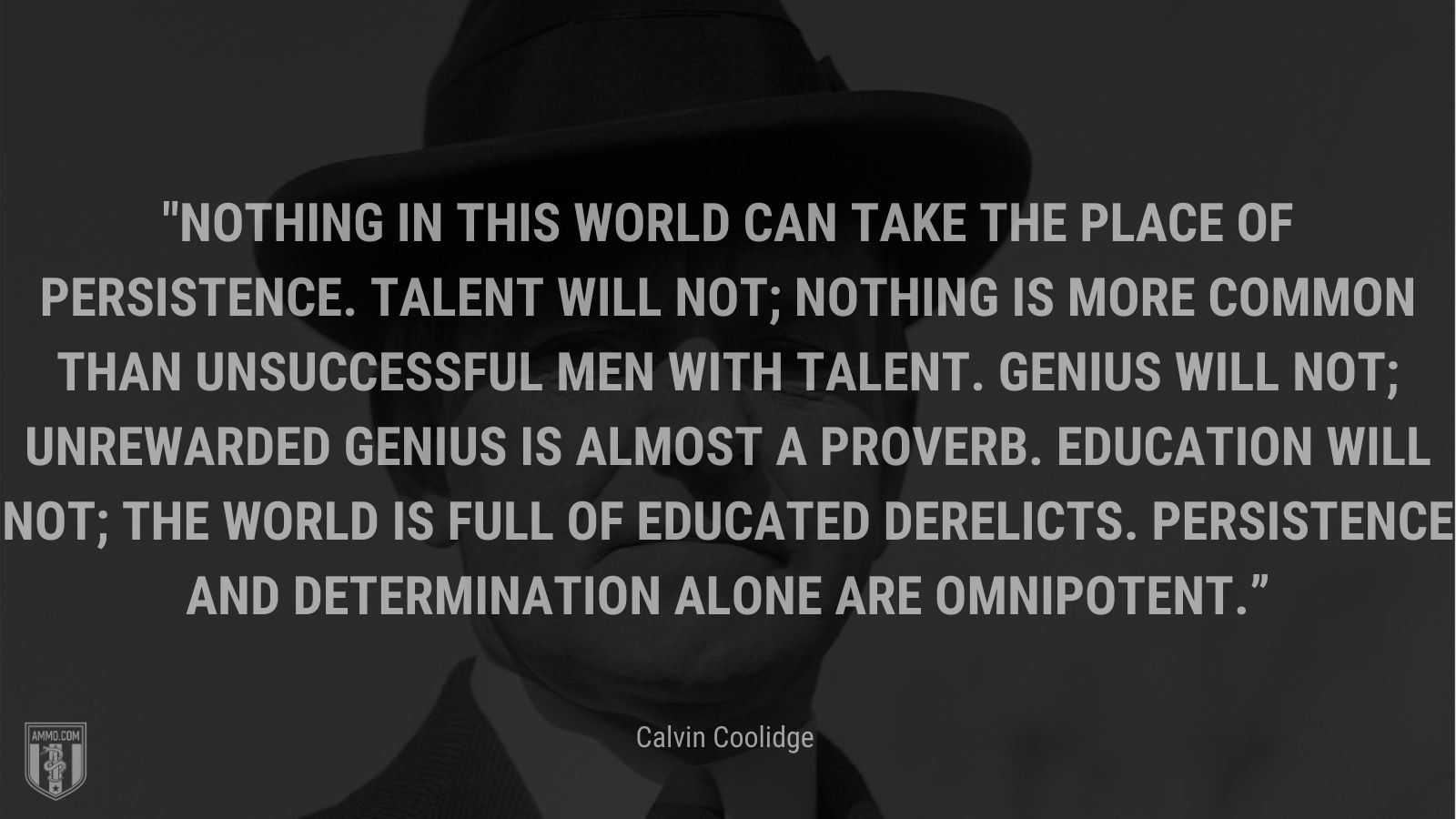 persistence calvin coolidge