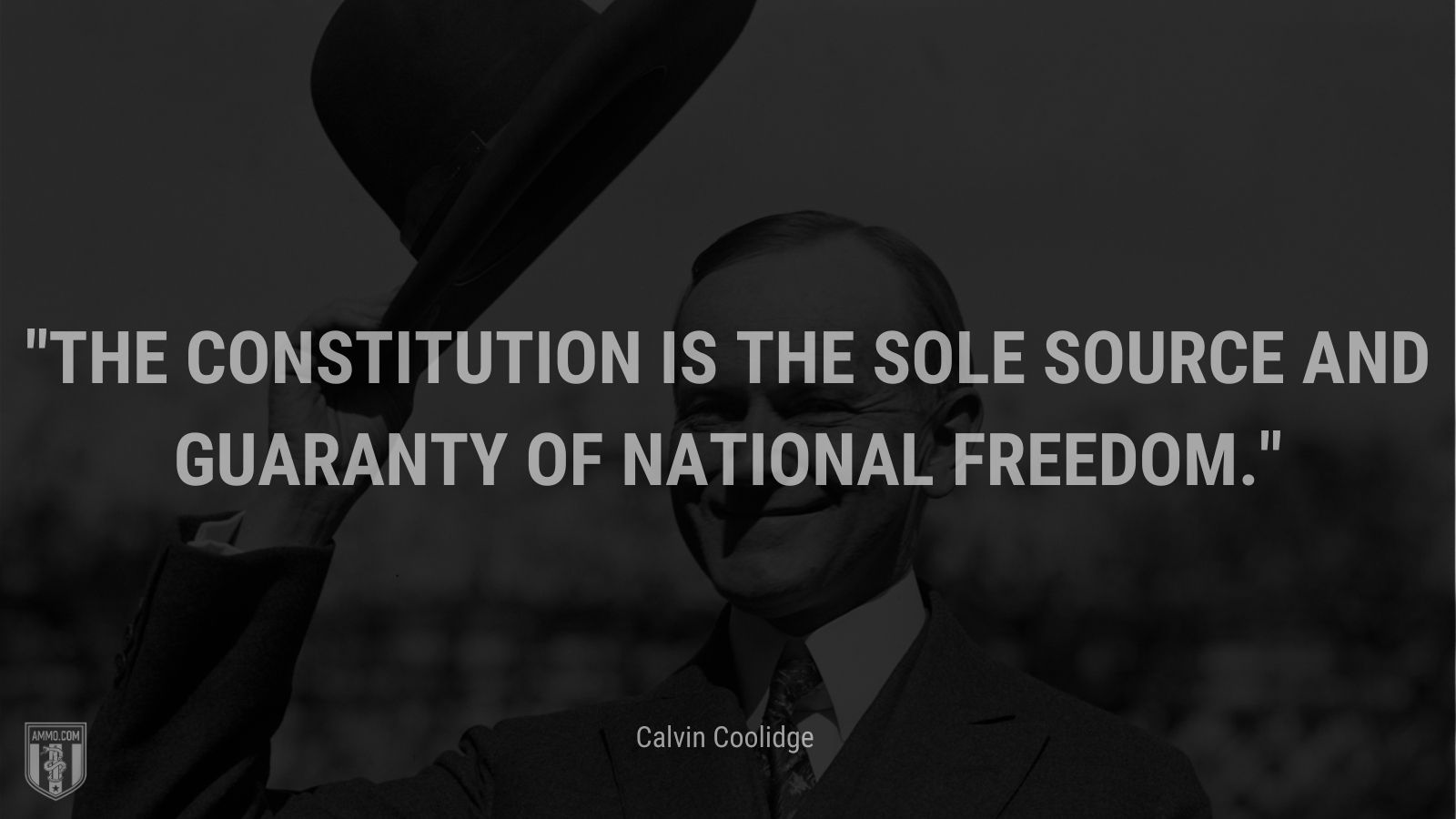 “The Constitution is the sole source and guaranty of national freedom.” - Calvin Coolidge