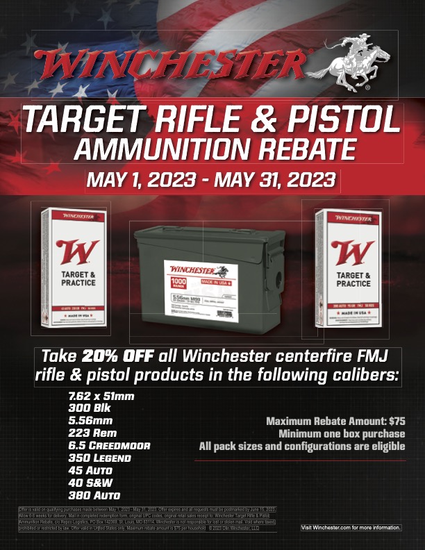 Winchester Ammo Rebate 2023 Form Printable Forms Free Online